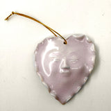 Heart Face Ornament by Roberta Polfus