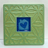 House and Heart Coaster by Macone Clay