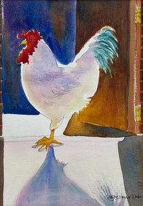 Cockeyed and Confused Original Watercolor by JoAnne Hauser Warren