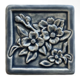 Dogwood 4" x 4" Tile by Whistling Frog