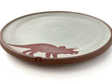 Triceratops Dinner Plate by Keith Hershberger
