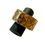 Hombre Stones Cuff Bracelet by Lock and Key Design