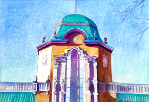 Local Color Original Watercolor by JoAnne Hauser Warren