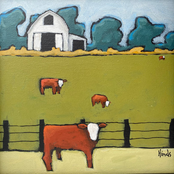 Brown Cows by David Hinds