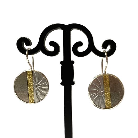 Small Color Field Earrings by Kenneth Pillsworth