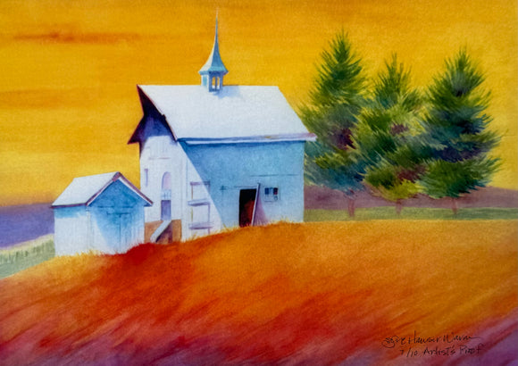 Old Grey Barn Reproduction by JoAnne Hauser Warren