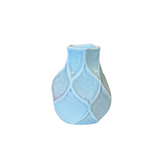 Pale Blue Faceted Vase by Roberta Polfus