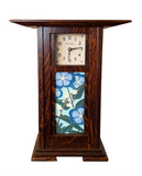 Prairie Style Tile Clock - Oak/'Craftsman Oak' by Schlabaugh & Sons