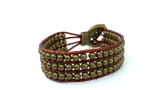 Brass Bracelet by Lizbeth Doran