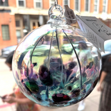 Witches Ball Glass Ornament by Hayden Wilson