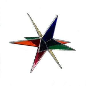 Rainbow Glass Star by David Acierno