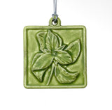 Trillium Tile Ornament by Whistling Frog