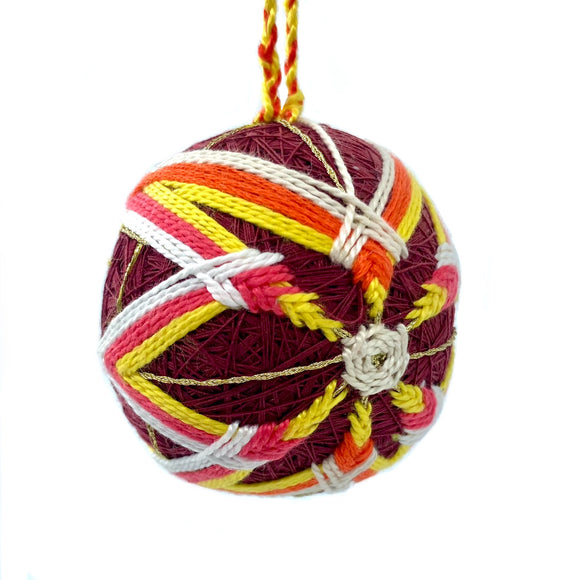 Temari Ball Ornament by Geri Eitter