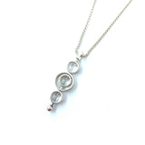 Vertical Spinning Circles Necklace by Kenneth Pillsworth