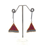 Triangle Glass Earrings by Trecy Bleich