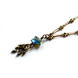 Single Labradorite Star Necklace by Lock and Key Design