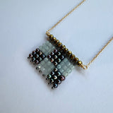 Aquamarine and Pearl Necklace by Silvana Segulja