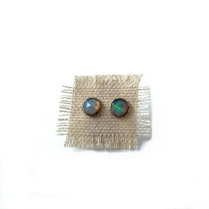 Welo Opal Post Earrings by Karen Gilbert