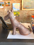 Sitting Dog with Bent Ears by Sharon Stelter