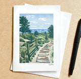The Boardwalk Greeting Card by Nan Onkka
