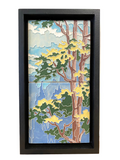 Multi-Color Tree Scene II Framed Tile by Mike Skiersch