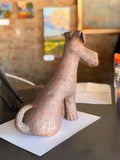 Sitting Dog with Bent Ears by Sharon Stelter