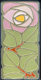 Lavender Macintosh Rose Framed Tile by Mike Skiersch