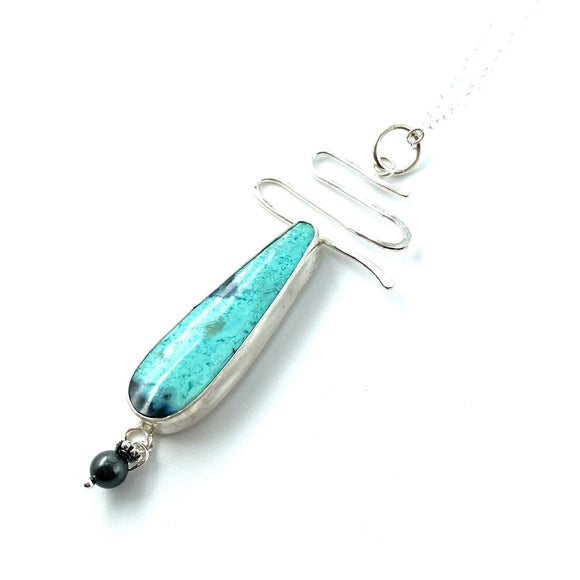 Clear Water Necklace by Shirley Price