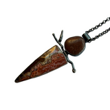 Rock and Red Ocean Jasper Necklace by Jennifer Nunnelee