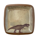 Tyrannosaurus Rex 'T. Rex' Small Square Dish by Keith Hershberger