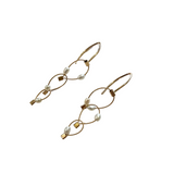 Descending Mini Tears Triple Chain-Link Earrings by MPR Jewelry