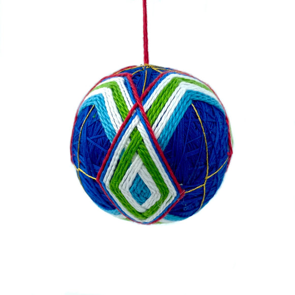 Temari Ball Ornament by Geri Eitter