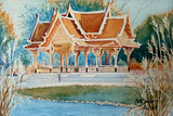 The Thai Pavilion Hand-Embellished Reproduction by JoAnne Hauser Warren