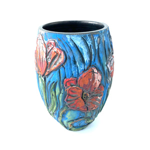 Poppy Vase by Nancy Briggs