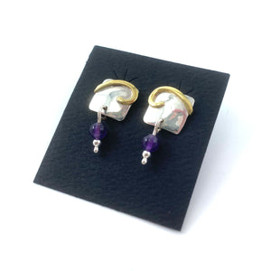 Amethyst Earrings by Margie Magnuson