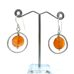 Carnelian Earrings by Abby Schrup