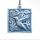Hummingbird Tile Ornament by Whistling Frog
