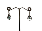 Horseshoe Earrings - Natural Zircon by Zuzko Jewelry