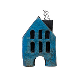 Blue Raku House by Elizabeth Boggess