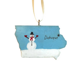 Dubuque Ornament Painted by Lena Olson and Created by Anthony Krier
