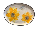 Sunflower Oval Tray by ZPots