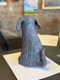 Sitting Shaggy Dog by Sharon Stelter