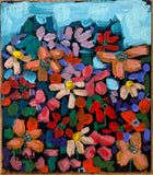 Rainbow Florals Block by David Hinds