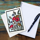 Flowers in the Wind Greeting Card by Sarah Angst