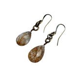 Copper Rutile Briolette Earrings by Lock and Key Design