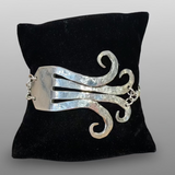 Hammered Fork Bracelet by Lynn and Karl Berg