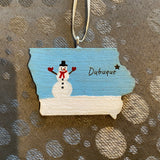 Dubuque Ornament Painted by Lena Olson and Created by Anthony Krier