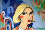 Blonde in Abstract by Bekah Ash