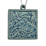 Nesting Jay Tile Ornament by Whistling Frog