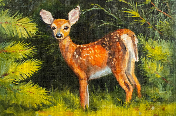 Now You See Me Greeting Card by Liz Quebe